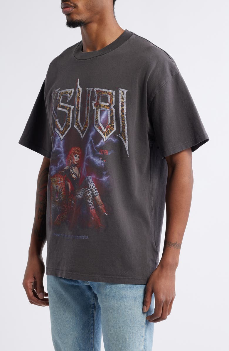 Ksubi Kingdom Ekcess Cotton Graphic T-Shirt, Alternate, color, 