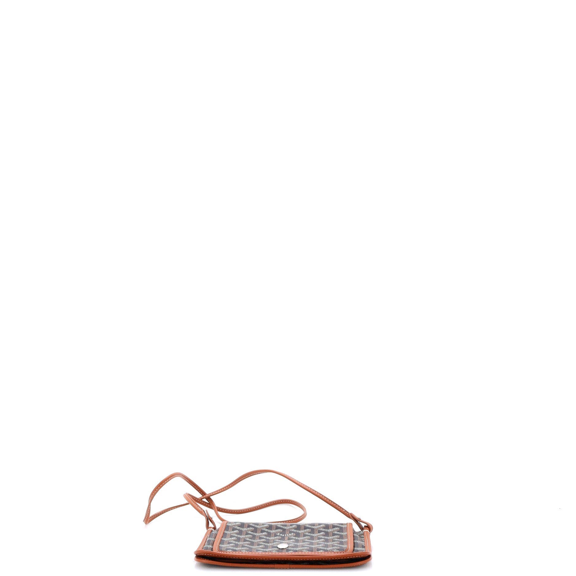 Plumet Clutch Wallet Coated Canvas, Alternate, color, Brown