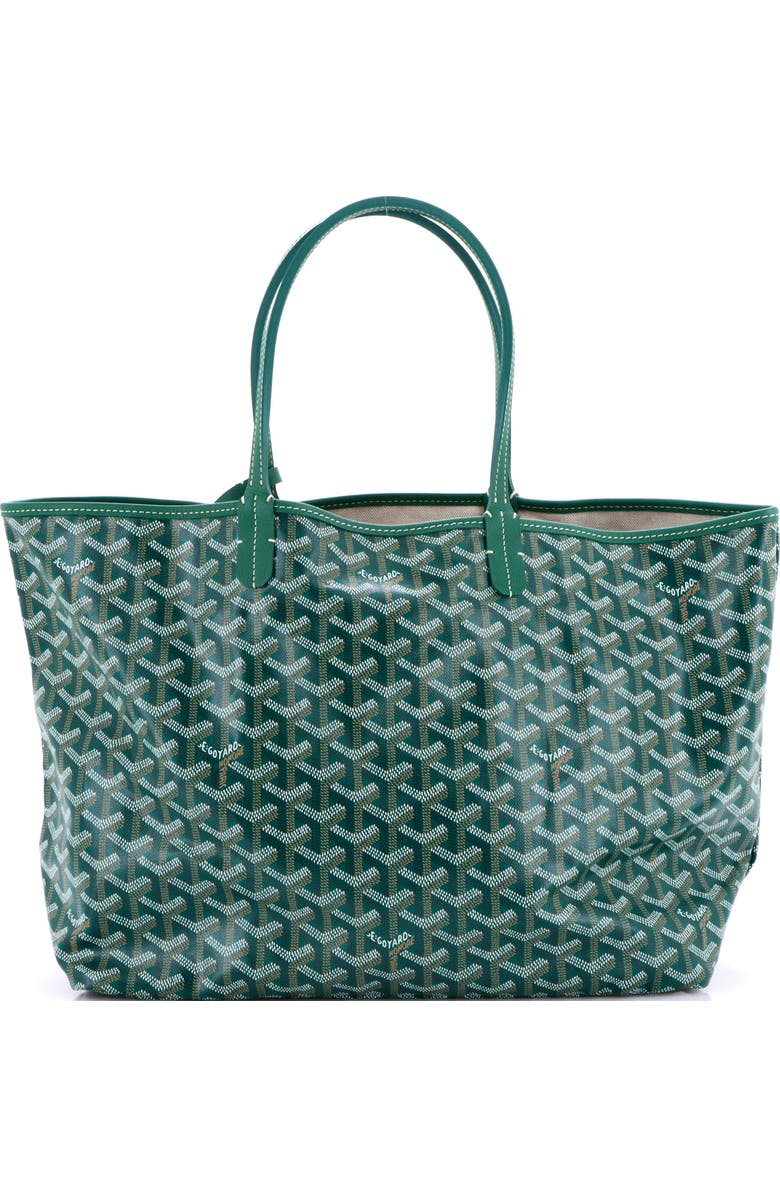 Pre-Owned Goyard Saint Louis Tote Coated Canvas PM, Main, color, Green