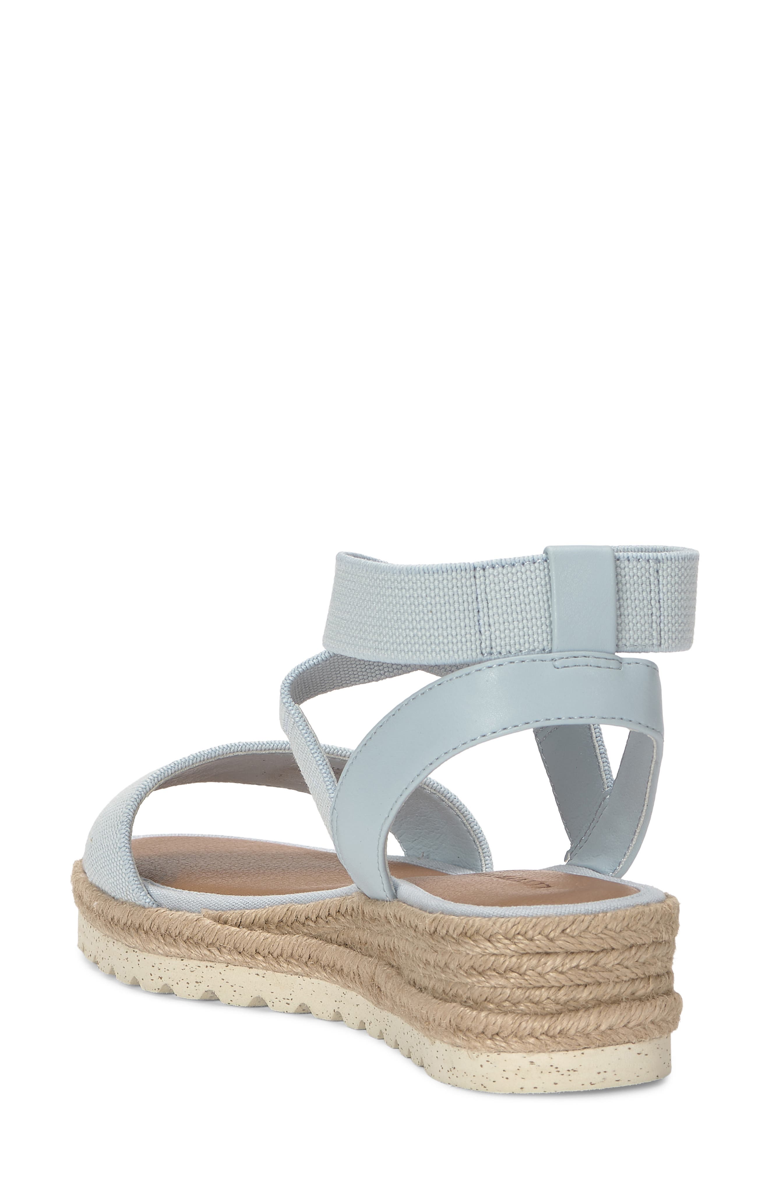Lucky Brand Thimba Ankle Wrap Espadrille Sandal, Alternate, color, Celestial Blue