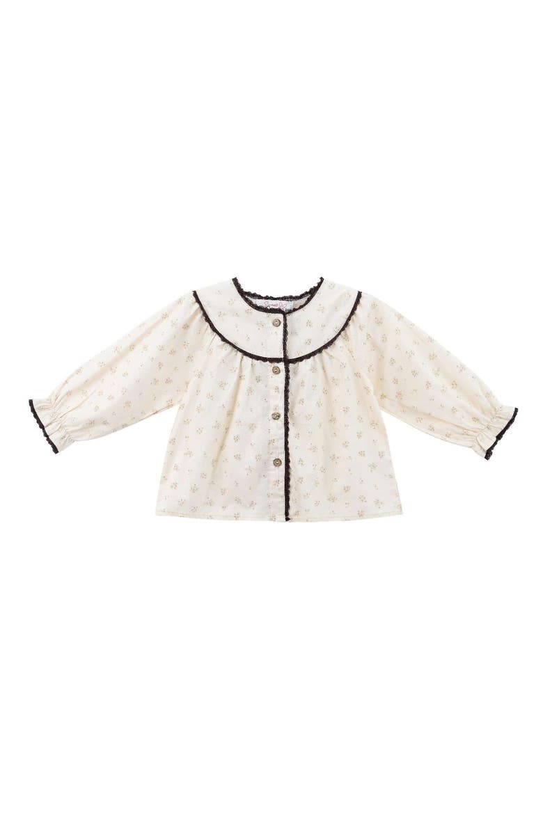 Set with Lace Detail, Alternate, color, Brown