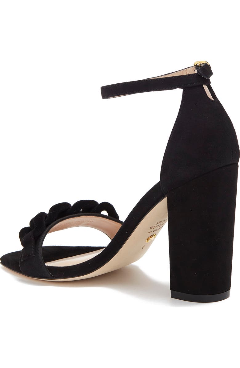 Stuart Weitzman Amelina Suede Block Heel Sandal, Alternate, color,