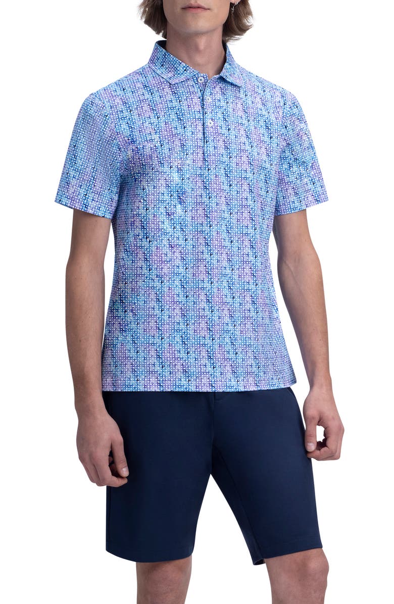 Bugatchi OoohCotton<sup>®</sup> Dot Tech Polo, Main, color, 