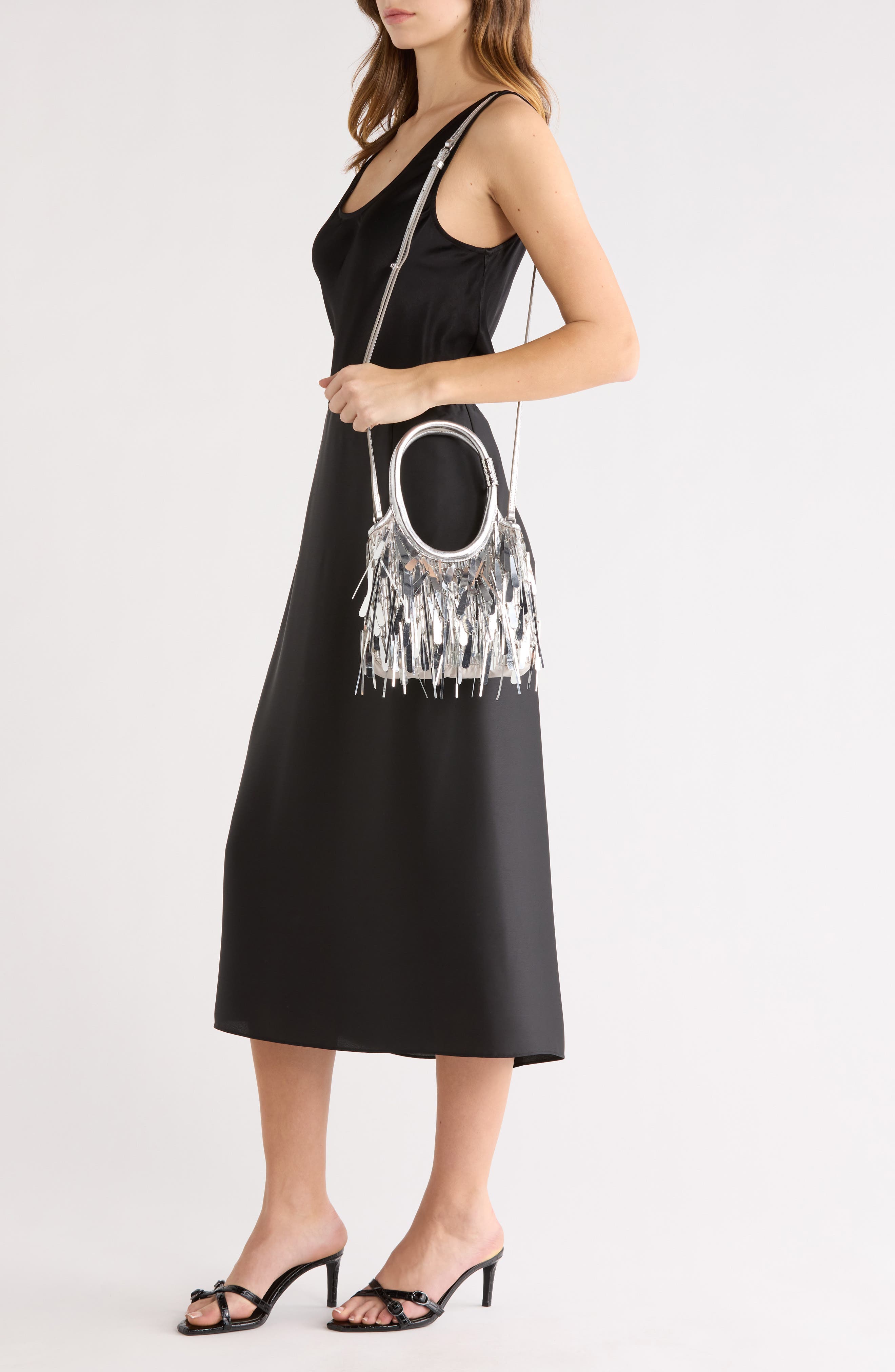 Mini Estelle Tote, Alternate, color, SILVER