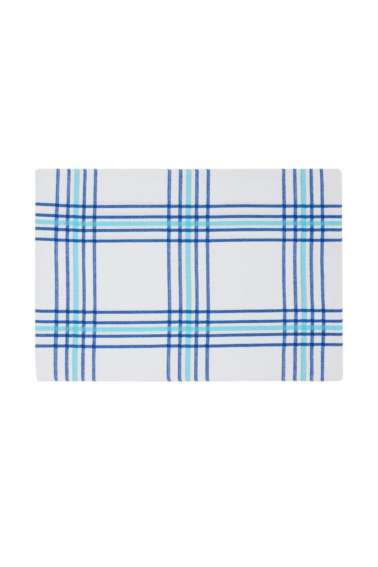 River Run Blue & White Set of 6 Placemats, 13" x 19", Main, color, Blue