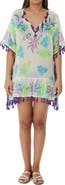 RANEES Tassel-Trimmed Short Poncho