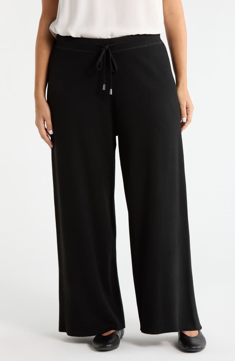 Lysse Odessa Reversible Pull-On Wide Leg Pants, Main, color, Black/ Pearl Grey Melange