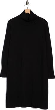 Eileen Fisher Turtleneck Long Sleeve Merino Wool Sweater Dress