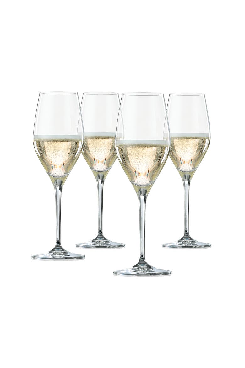 Prosecco Glass Set of 4, Main, color, Clear