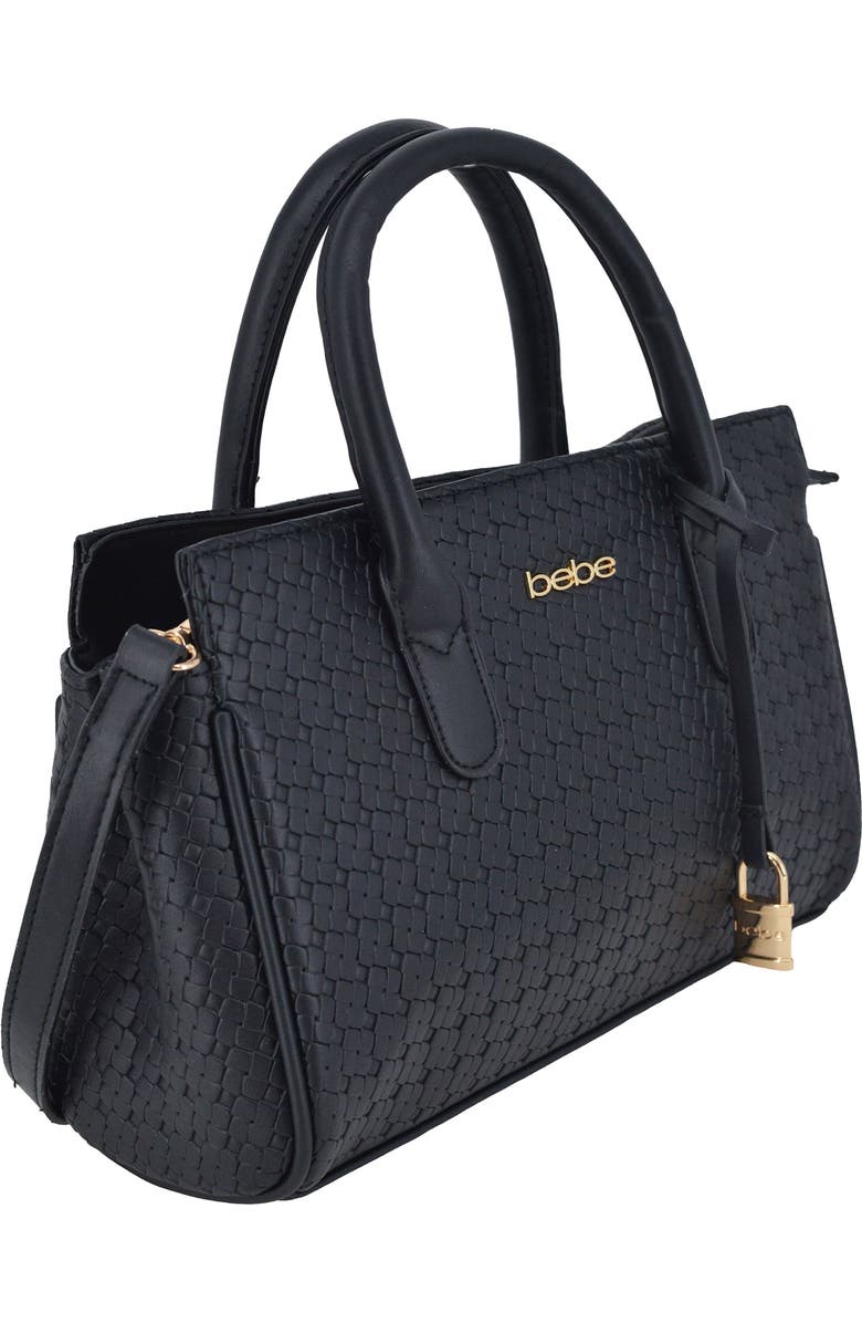 bebe Otto Small Satchel, Alternate, color, Black