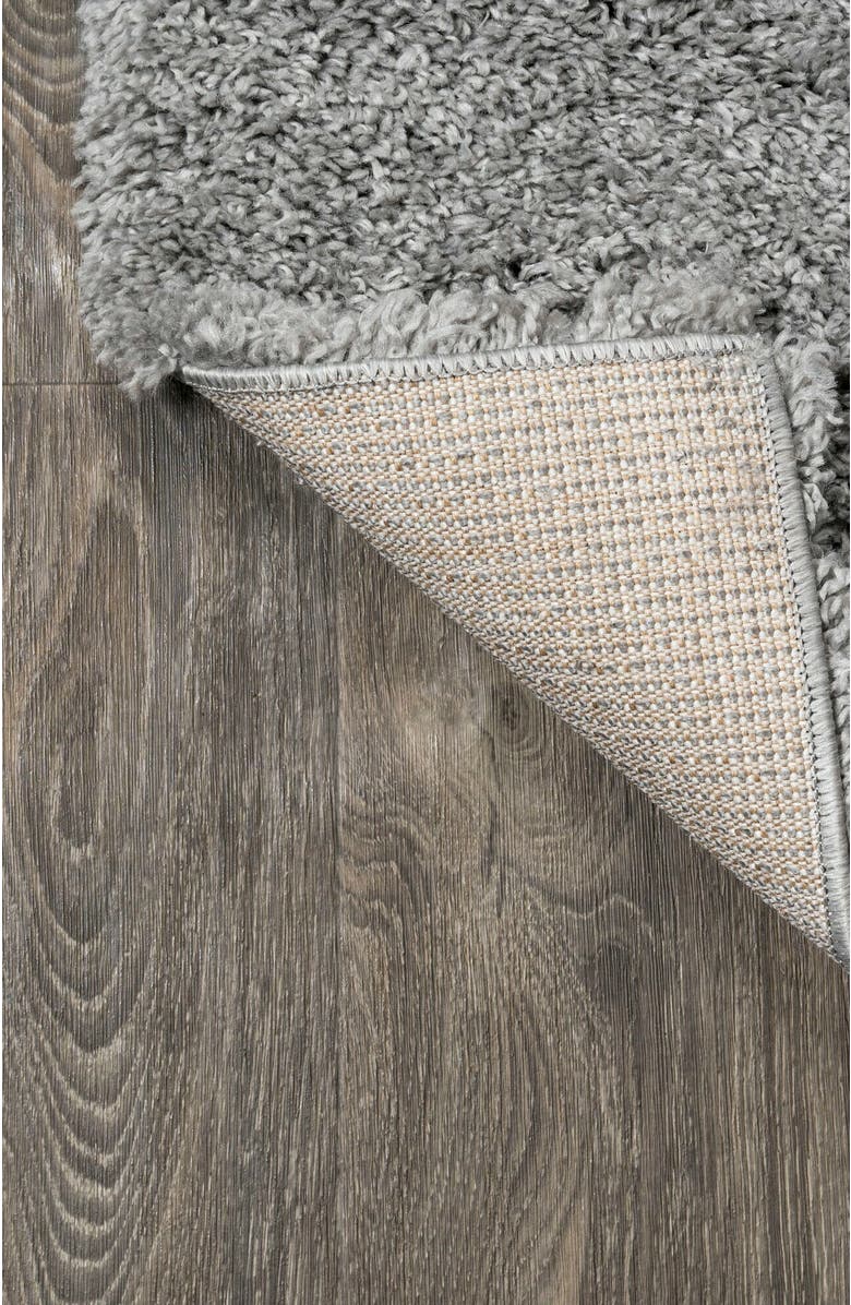JONATHAN Y Groovy Solid Shag Area Rug, Alternate, color, Dove