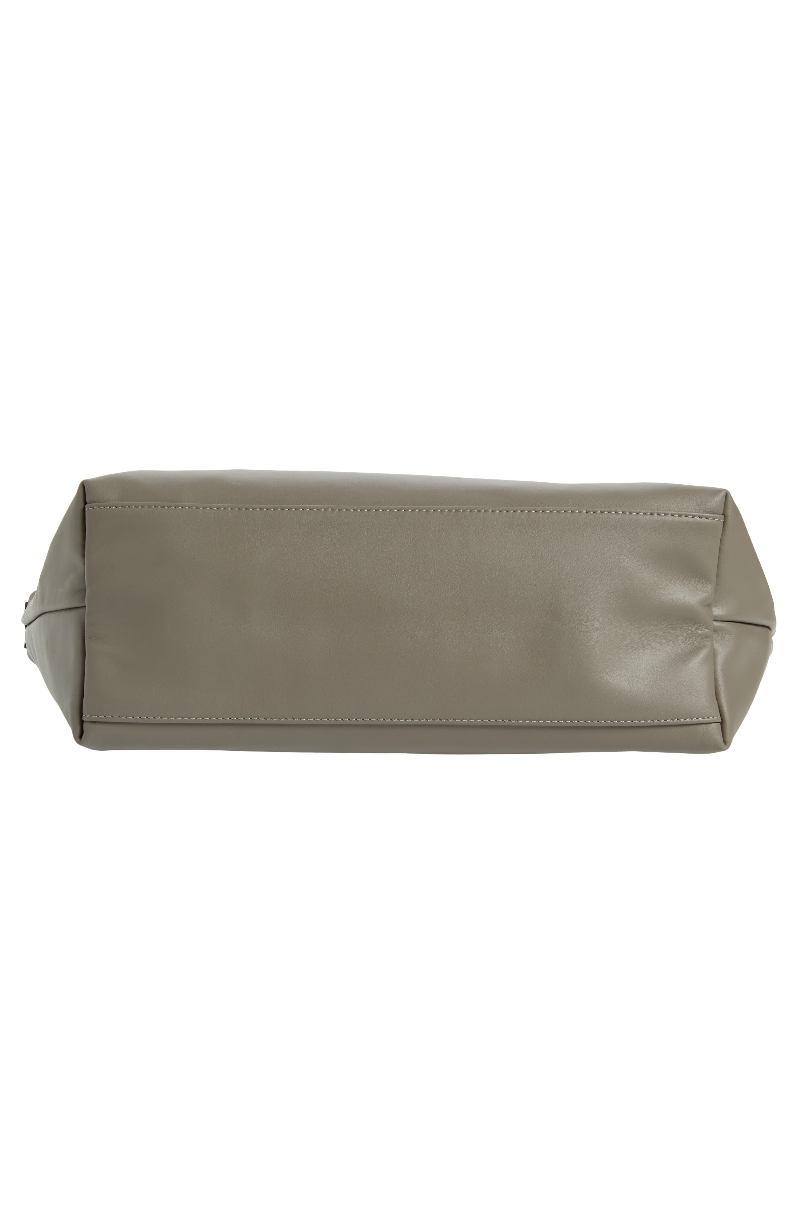 Medium Le Pliage Leather Shoulder Tote, Alternate, color, TURTLEDOVE