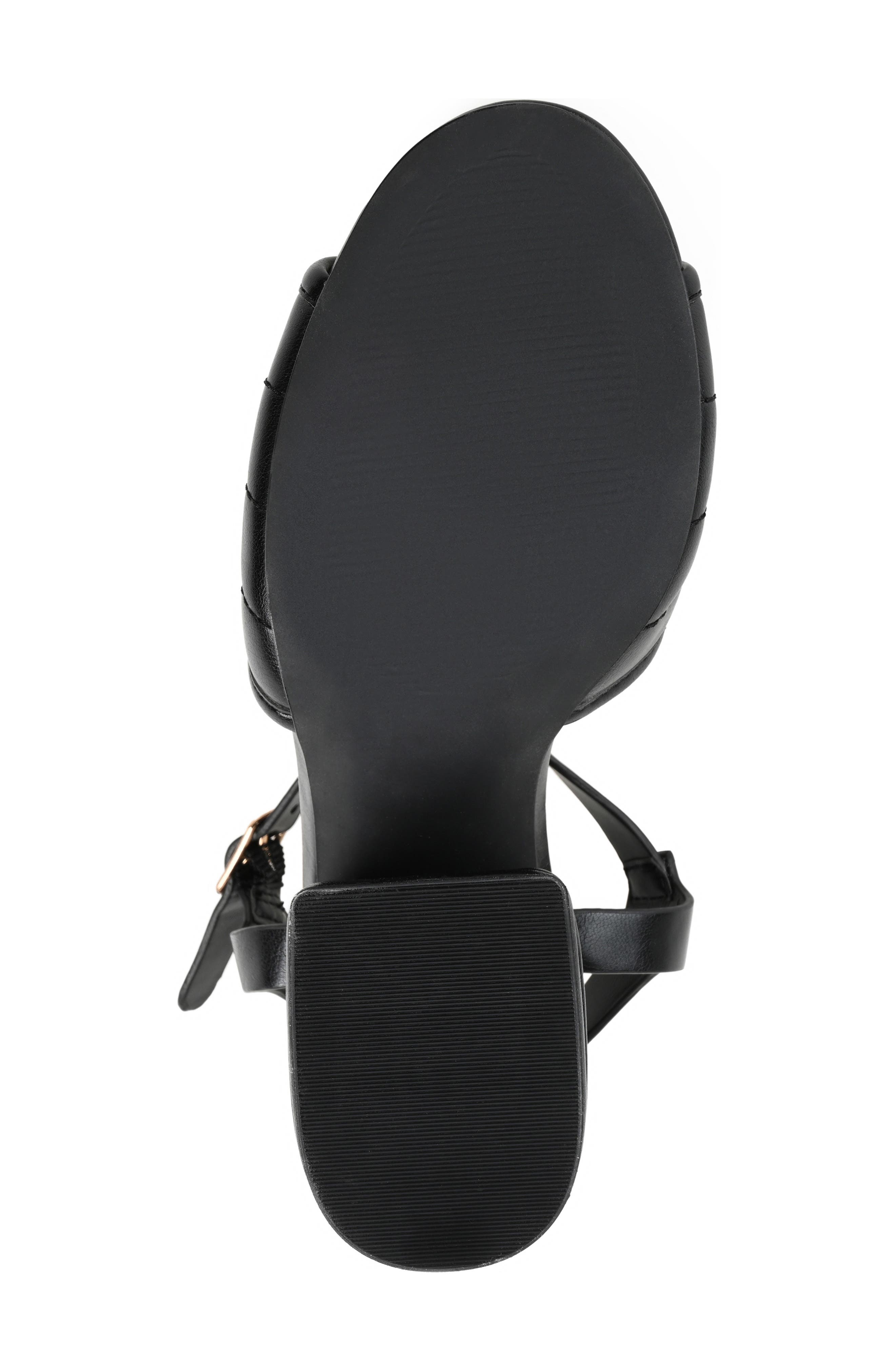 Journee Collection Charmaine Heeled Sandal, Alternate, color, Black