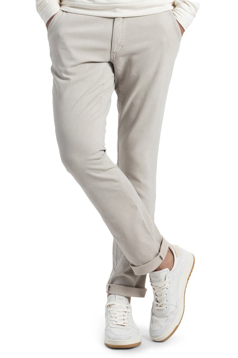 Soft Hybrid Slim Fit Five-Pocket Stretch Canvas Pants, Alternate, color, DRIZZLE