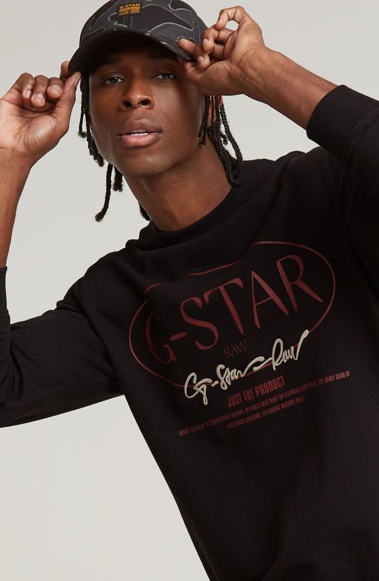 G-STAR Circle Graphic Sweatshirt, Alternate, color, 