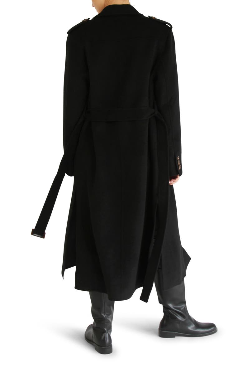 Belle & Bloom Skylilght Longline Wool Blend Coat, Alternate, color, Black