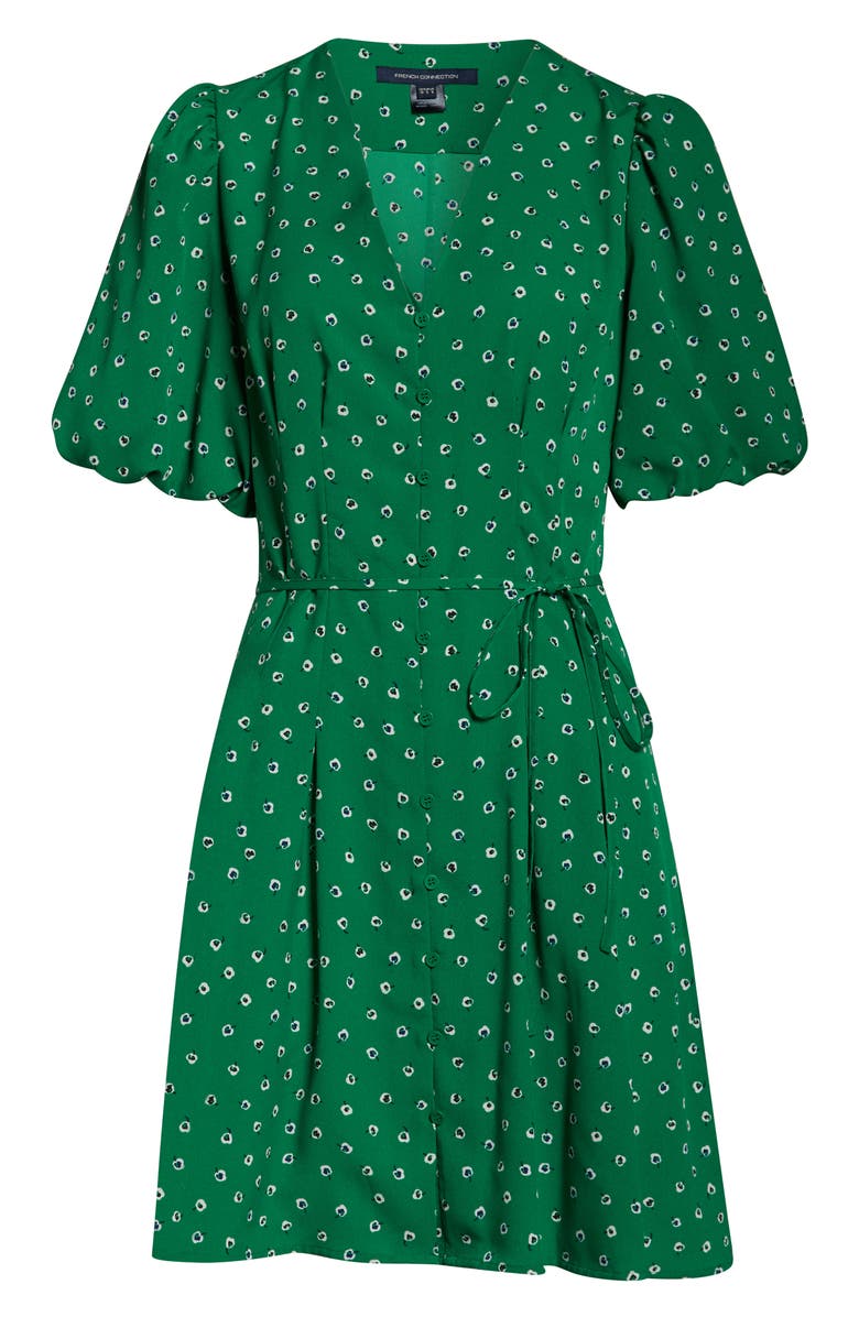 French Connection Adelise Puff Sleeve Fit & Flare Minidress, Alternate, color,