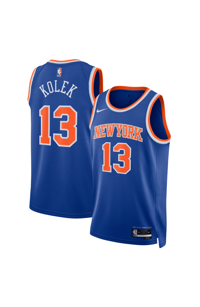 Nike Unisex Nike Tyler Kolek Blue New York Knicks Swingman Jersey - Icon Edition, Main, color, Blue
