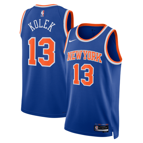 Unisex Nike Tyler Kolek Blue New York Knicks Swingman Jersey - Icon Edition