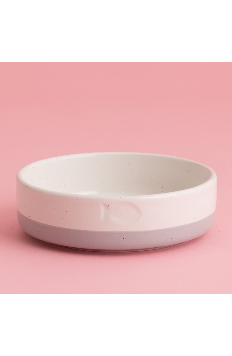 MASON CASH Speckle Dip Cat Bowl, Food & Water Dish, Alternate, color, Multicolored