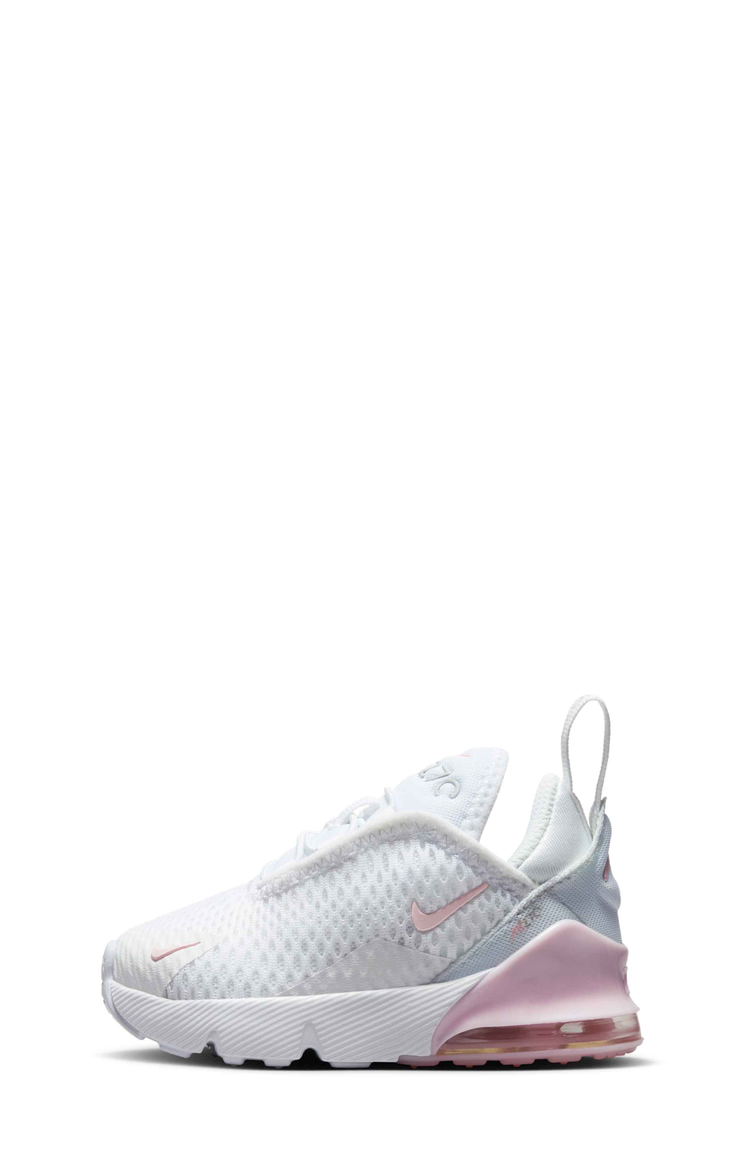Nike Kids' Air Max 270 Sneaker, Alternate, color, 122 White/Light Smoke Grey