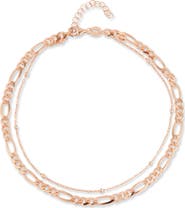 CHLOE AND MADISON Double Layer Chain Anklet