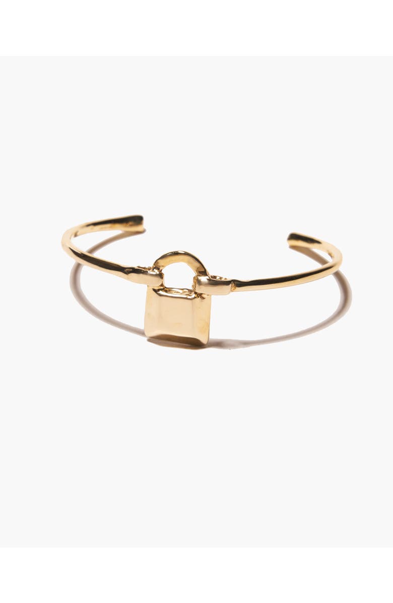 Odette New York Lock Cuff, Alternate, color, Brass