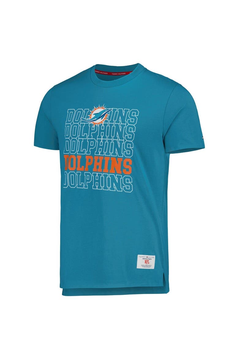 Men's Tommy Hilfiger Aqua Miami Dolphins Liam T-Shirt, Alternate, color, Aqua