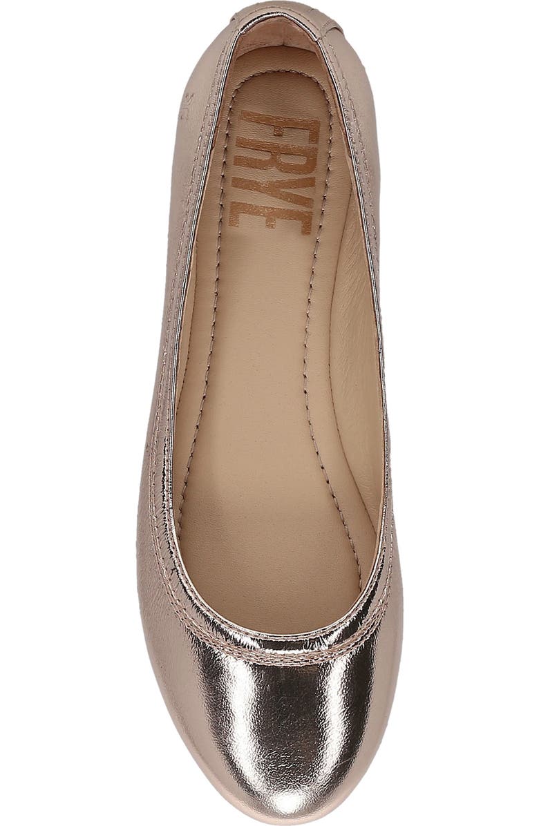 Frye Carson Ballet Flat, Alternate, color, Rose Gold