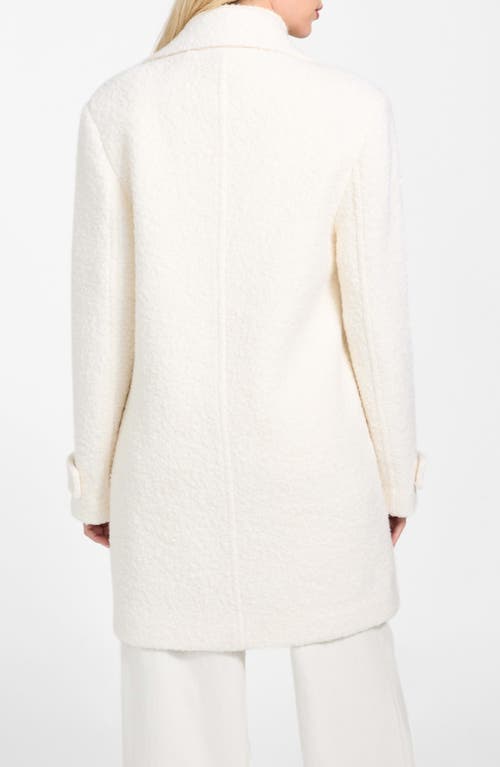 Guess Leona Wool Blend Peacoat In White
