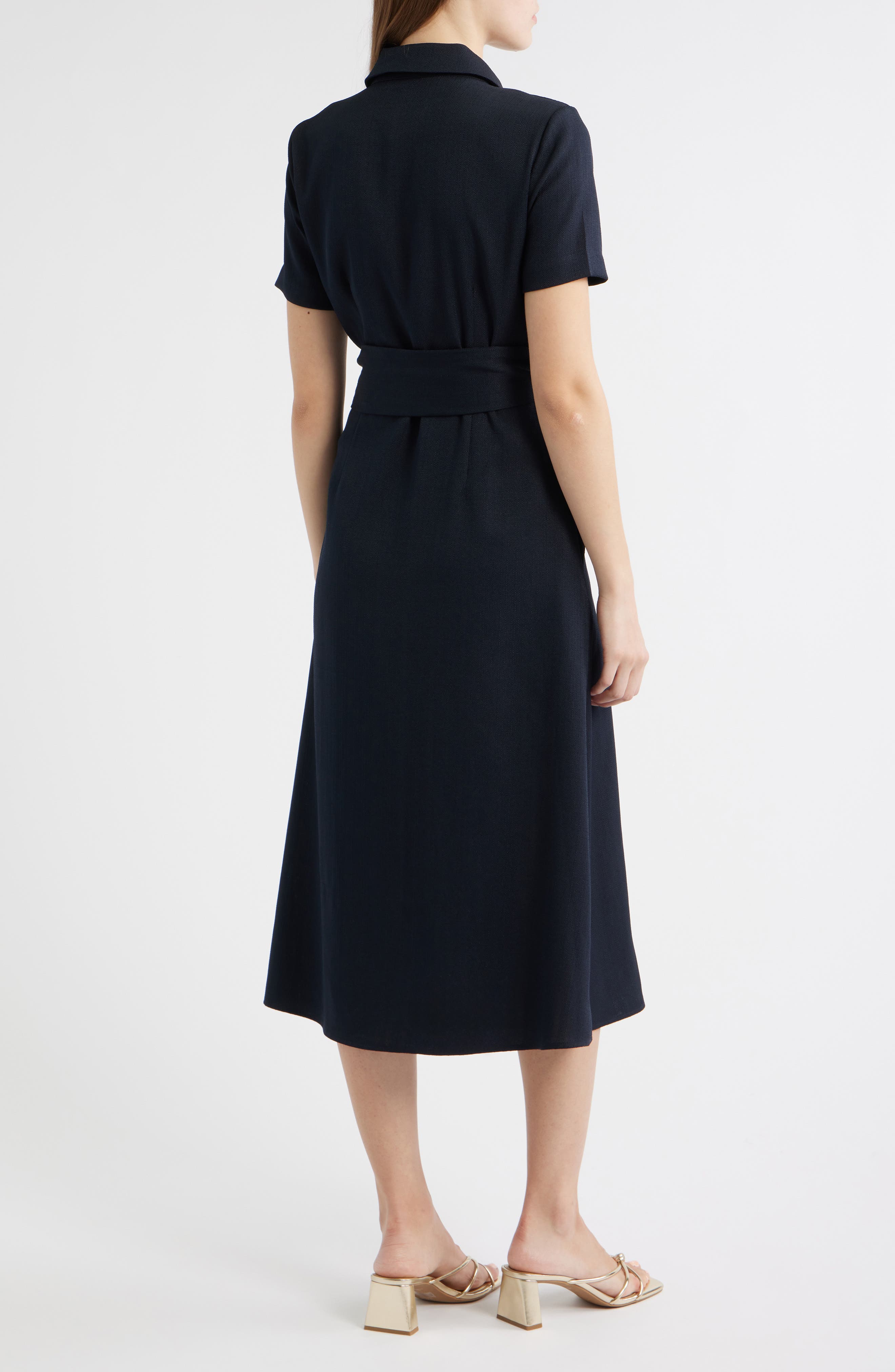 Belted Midi Shirtdress - image 2