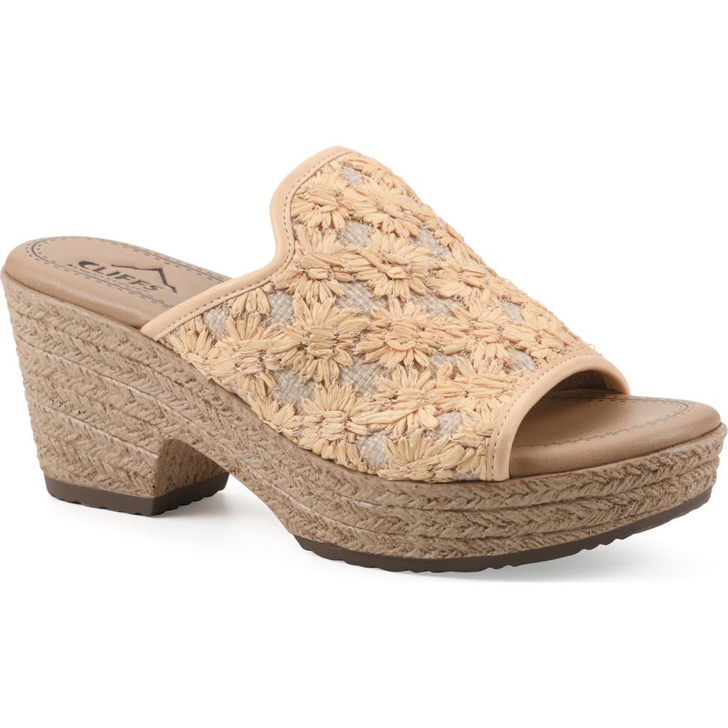 Cliffs By White Mountain Bizzie Platform Wedge Espadrille Sandal In Multi