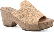 CLIFFS BY WHITE MOUNTAIN Bizzie Platform Wedge Espadrille Sandal
