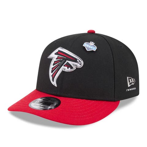 Men's New Era  Black/Red Atlanta Falcons 2026 NFL Draft On Stage Pre-Curved 9FIFTY Snapback Hat