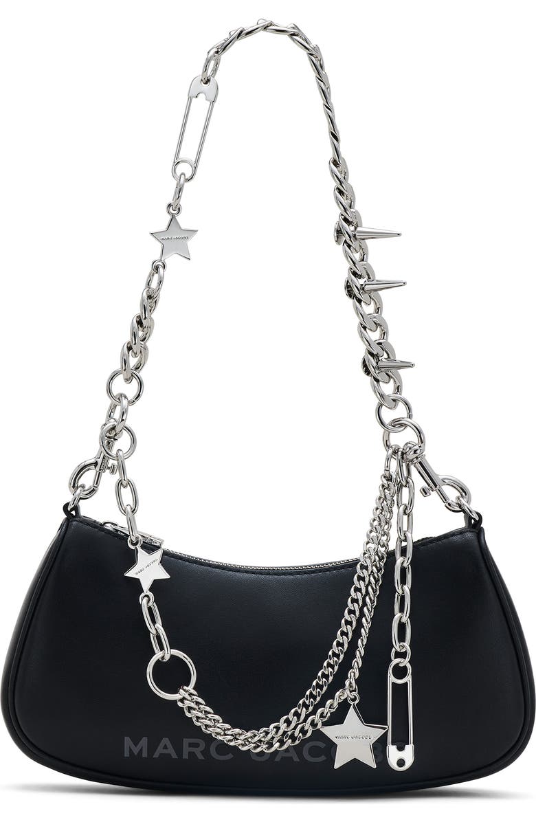 Marc Jacobs The Charm Shoulder Bag, Main, color, Black