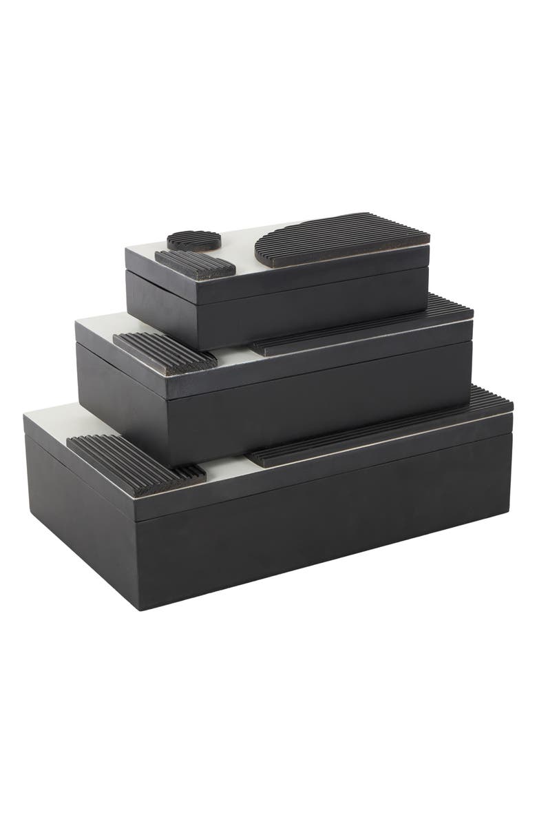 UMA 3-Piece Jewelry Box Set, Alternate, color, Black Multi