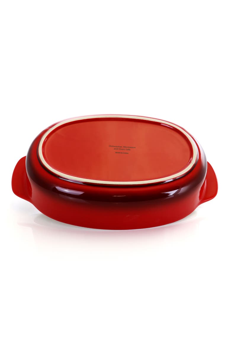 2.5 Quart  Stoneware Bake Pan, Alternate, color, Red
