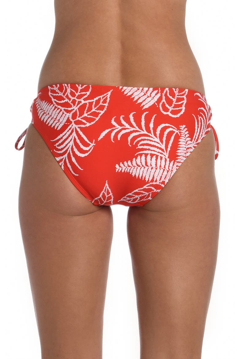 Tapestry Adjustable Loop Hipster Bikini Bottoms, Alternate, color, CHERRY