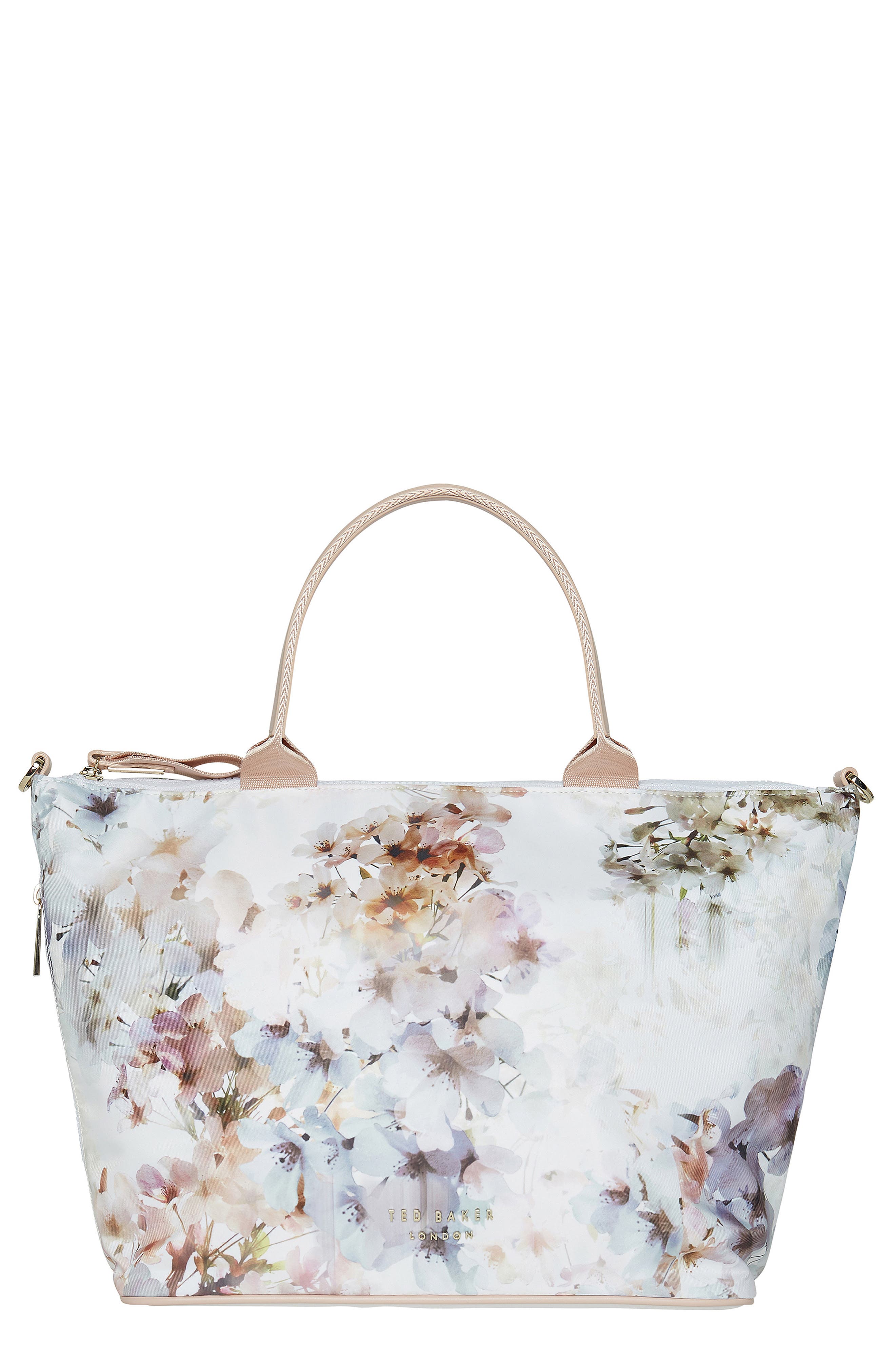 Ted Baker London Sophyy Small Nylon Tote, Main, color, 