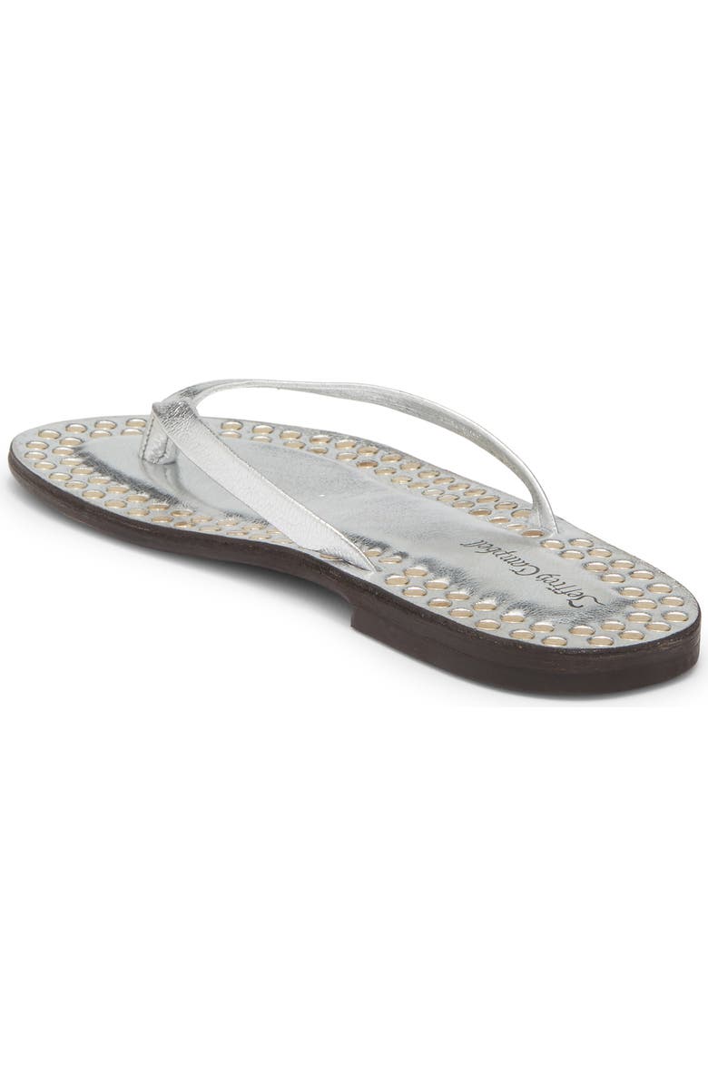 Jeffrey Campbell Katrina Flip Flop, Alternate, color, Silver Gold