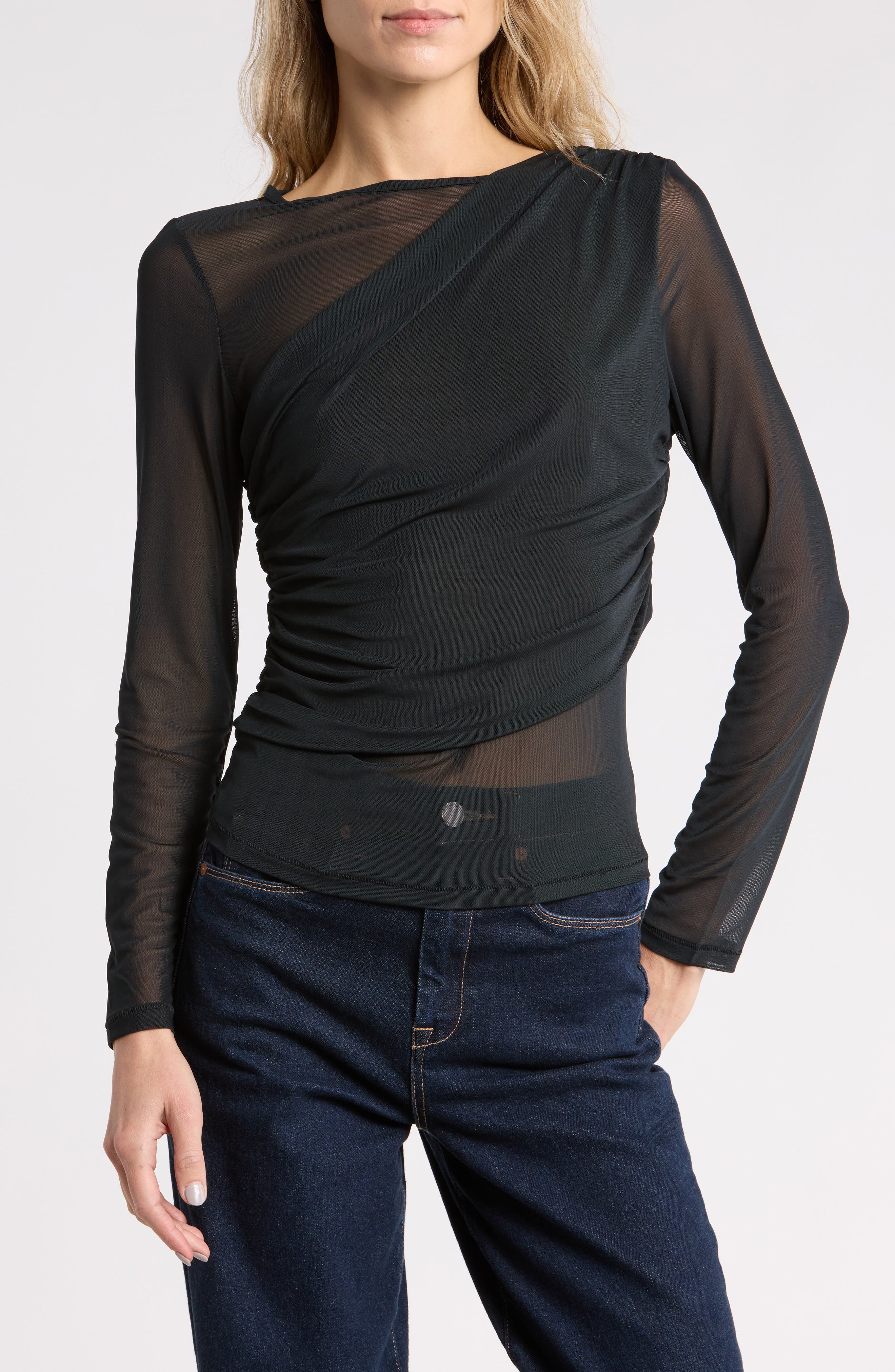 Mesh Crossover Top