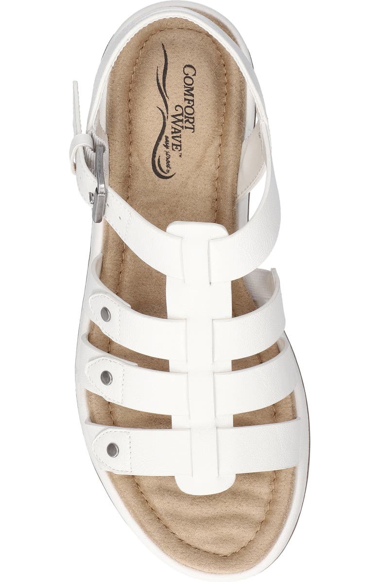 EASY STREET Chirp Quarter Strap Gladiator Sandal, Alternate, color, White