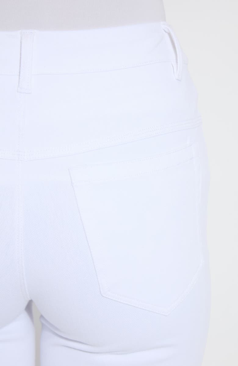 Lysse Yori Eyelet Hem Crop Straight Leg Jeans, Alternate, color, White