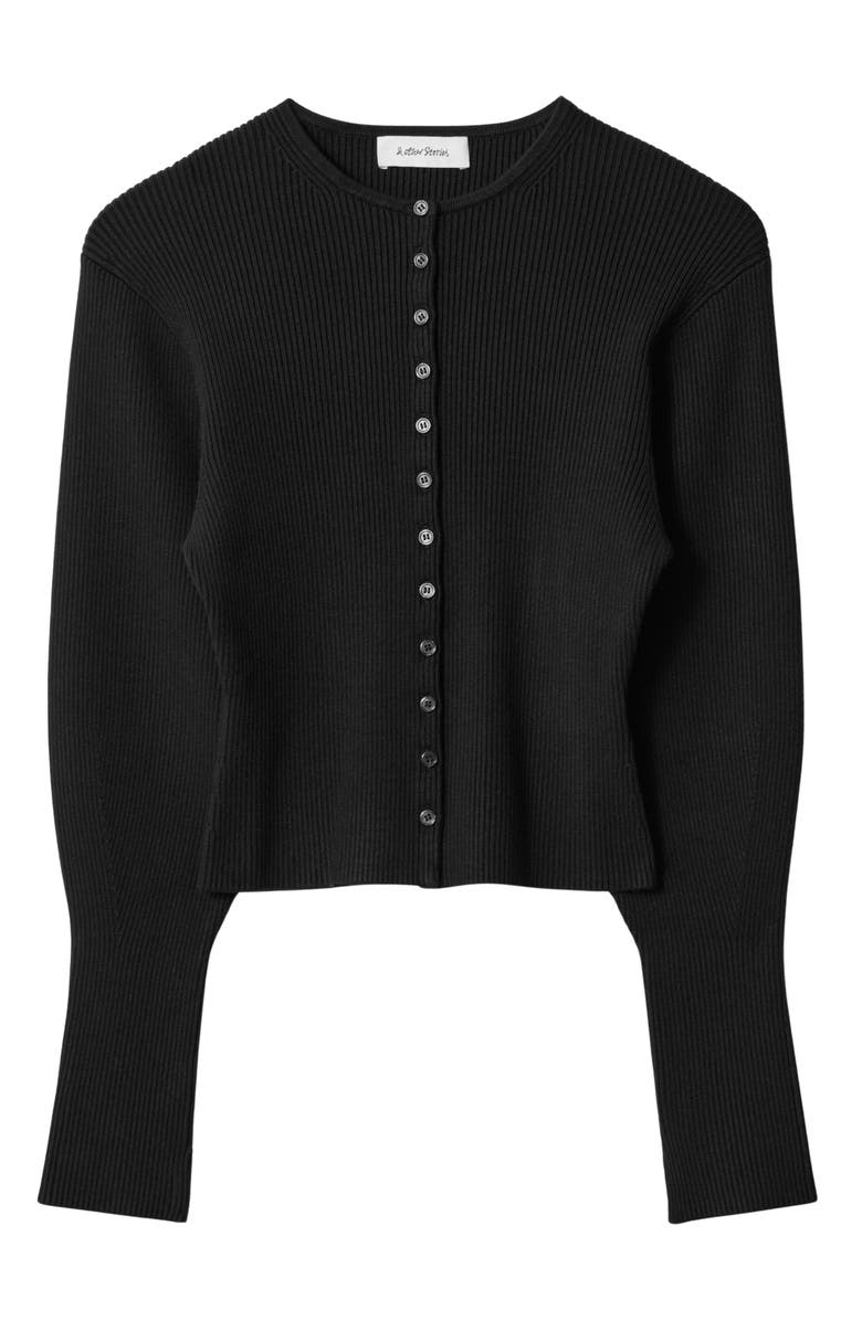 & Other Stories Fitted Rib Cardigan, Alternate, color, 