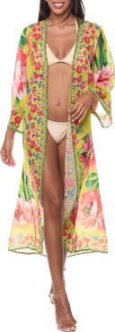 RANEES Embellished Cover-Up Duster