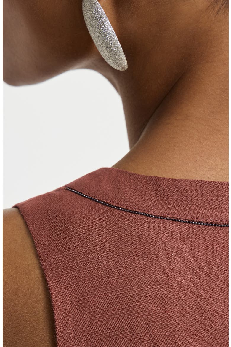 Fluid twill dress, Alternate, color, Red