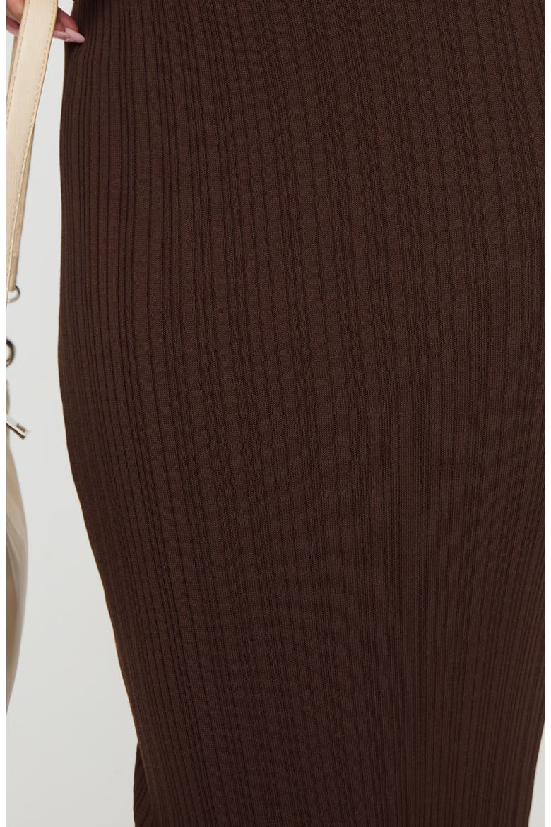 Basile Rib Sleeveless Two-Piece Dress, Alternate, color, BROWN