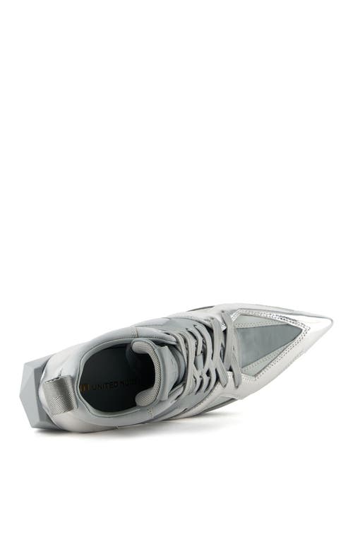 United Nude Gem Sneaker Hi In Silver