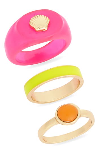 Leith 3-pack Assorted Rings In Multi