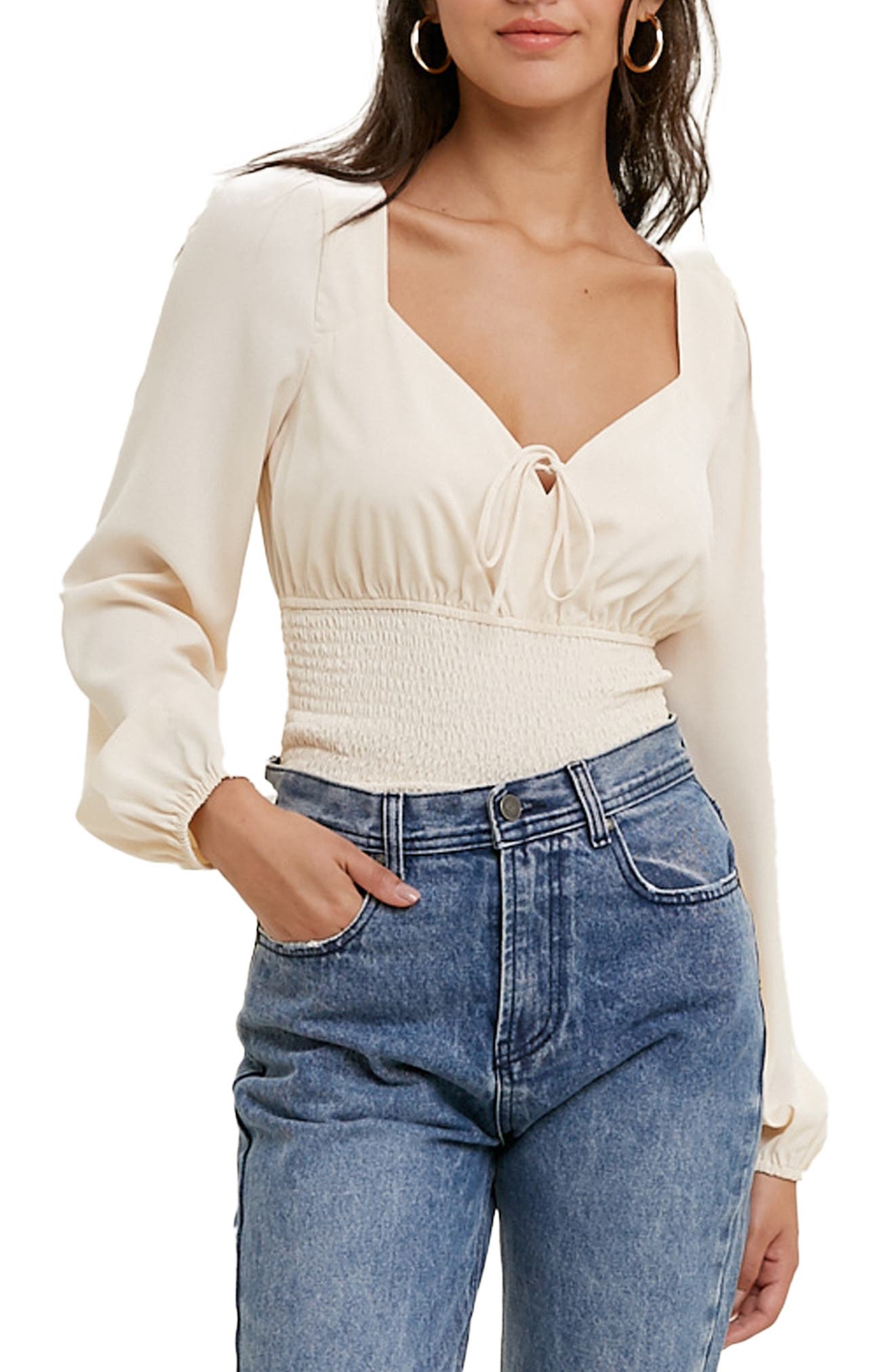 Smocked Waist Top